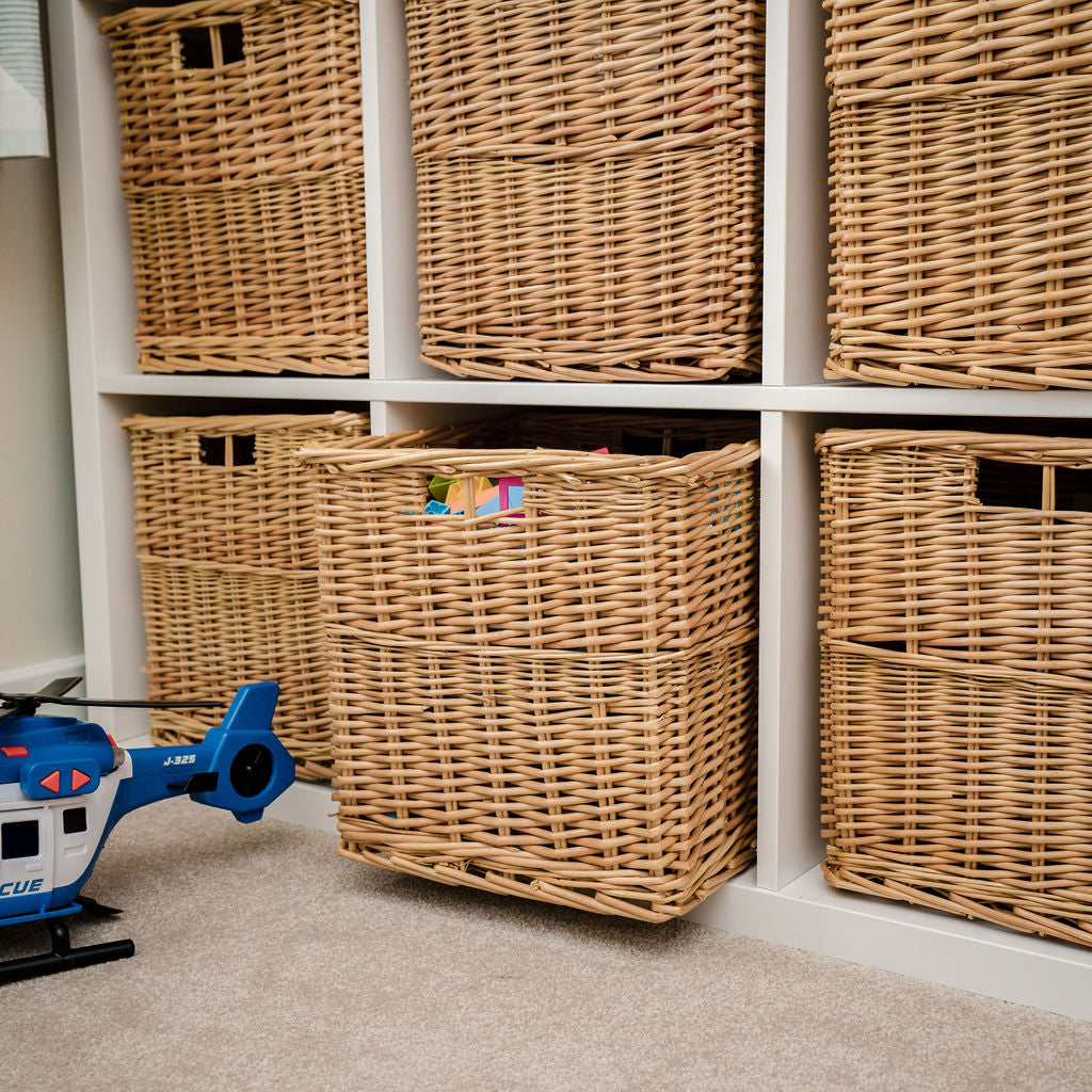 Natural Cube Wicker Storage Basket – Arthur Cameron Trade