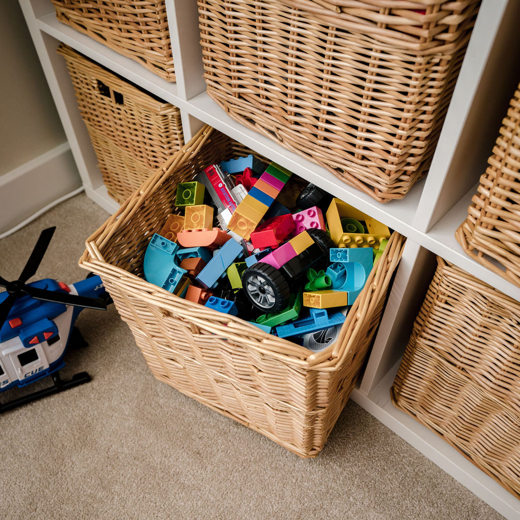 Natural Cube Wicker Storage Basket – Arthur Cameron Trade